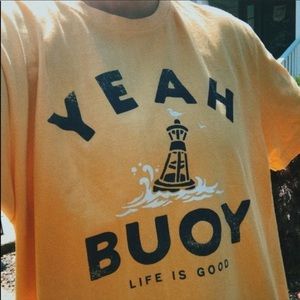 Life Is Good Yeah Buoy T-Shirt in Yellow XL